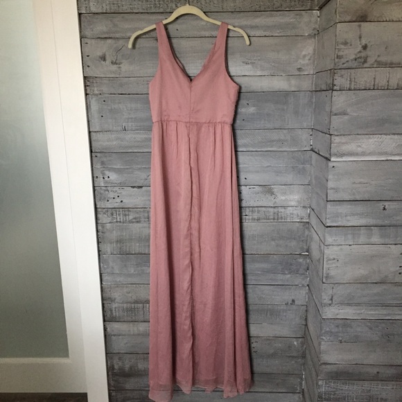 BHLDN Anthropologie Long Angie Dress Purple/Pink, XS - Picture 5 of 15